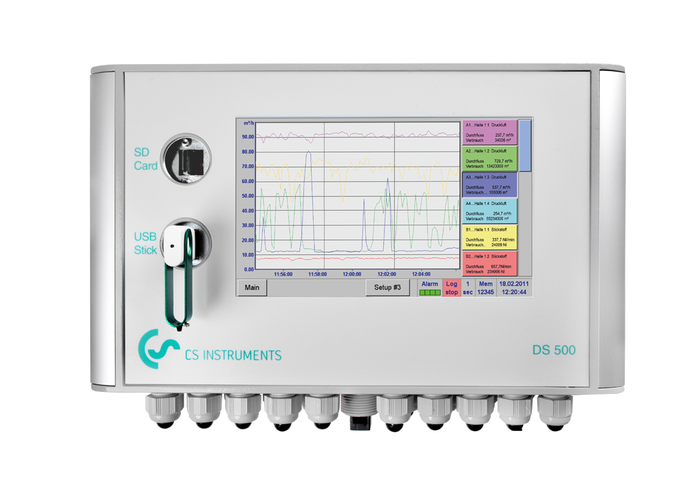 Intelligent chart recorder DS 500 for compressed air and gases