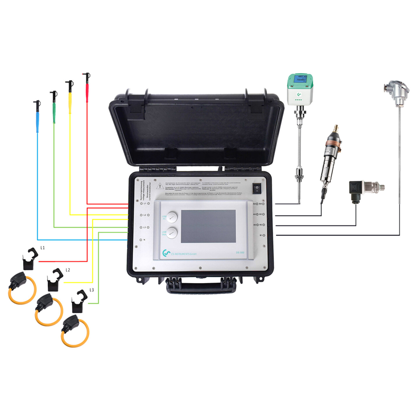 Analysing compressed air costs made easy - DS500 PM from CS INSTRUMENTS