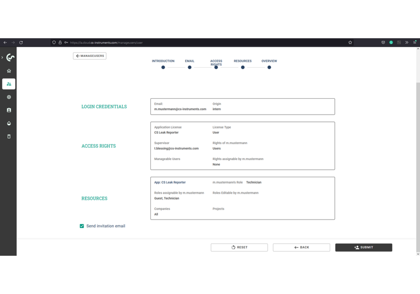 User Interfaces: Create user